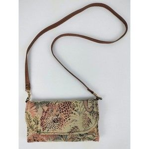 National Wildlife Federation African Scenic Tapestry Purse Crossbody Multicolor